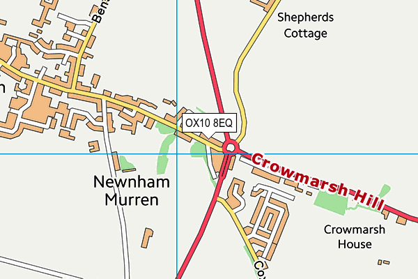 OX10 8EQ map - OS VectorMap District (Ordnance Survey) OX10 8EQ map - OS VectorMap District (Ordnance Survey)