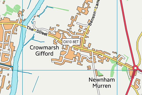 OX10 8ET map - OS VectorMap District (Ordnance Survey) OX10 8ET map - OS VectorMap District (Ordnance Survey)