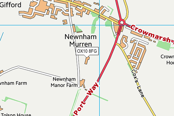 OX10 8FG map - OS VectorMap District (Ordnance Survey) OX10 8FG map - OS VectorMap District (Ordnance Survey)
