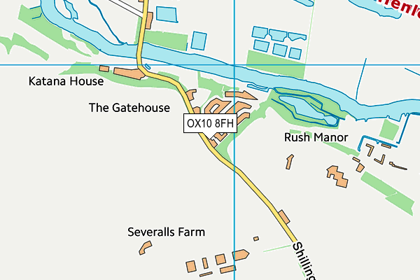 OX10 8FH map - OS VectorMap District (Ordnance Survey) OX10 8FH map - OS VectorMap District (Ordnance Survey)