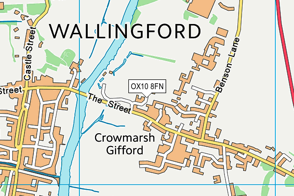 OX10 8FN map - OS VectorMap District (Ordnance Survey) OX10 8FN map - OS VectorMap District (Ordnance Survey)