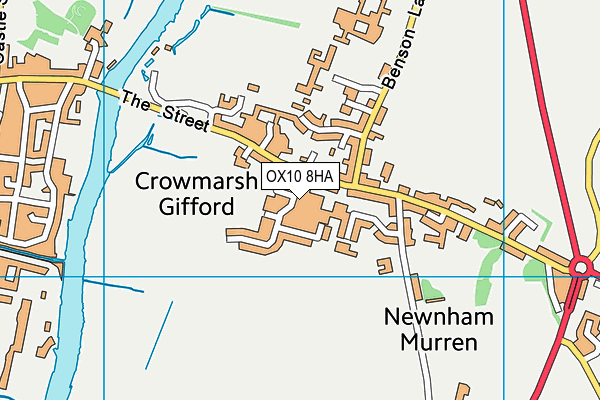OX10 8HA map - OS VectorMap District (Ordnance Survey) OX10 8HA map - OS VectorMap District (Ordnance Survey)