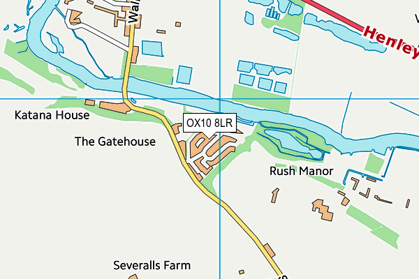 OX10 8LR map - OS VectorMap District (Ordnance Survey) OX10 8LR map - OS VectorMap District (Ordnance Survey)