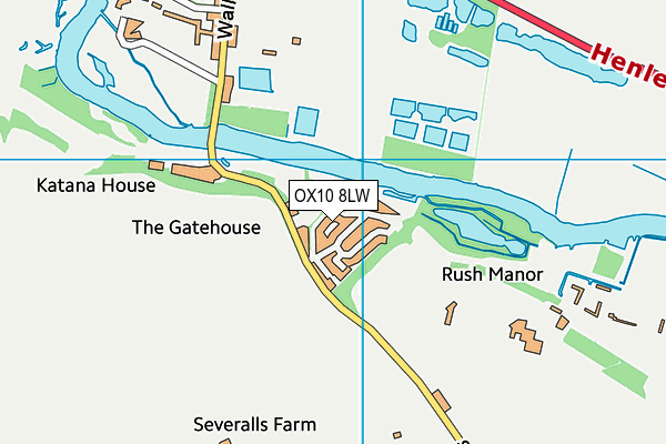 OX10 8LW map - OS VectorMap District (Ordnance Survey) OX10 8LW map - OS VectorMap District (Ordnance Survey)