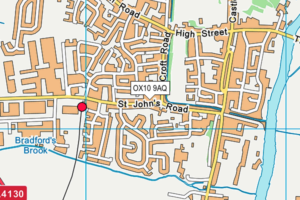 OX10 9AQ map - OS VectorMap District (Ordnance Survey) OX10 9AQ map - OS VectorMap District (Ordnance Survey)