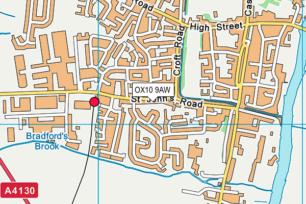 OX10 9AW map - OS VectorMap District (Ordnance Survey) OX10 9AW map - OS VectorMap District (Ordnance Survey)