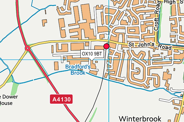 OX10 9BT map - OS VectorMap District (Ordnance Survey) OX10 9BT map - OS VectorMap District (Ordnance Survey)
