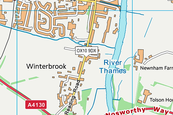 OX10 9DX map - OS VectorMap District (Ordnance Survey) OX10 9DX map - OS VectorMap District (Ordnance Survey)