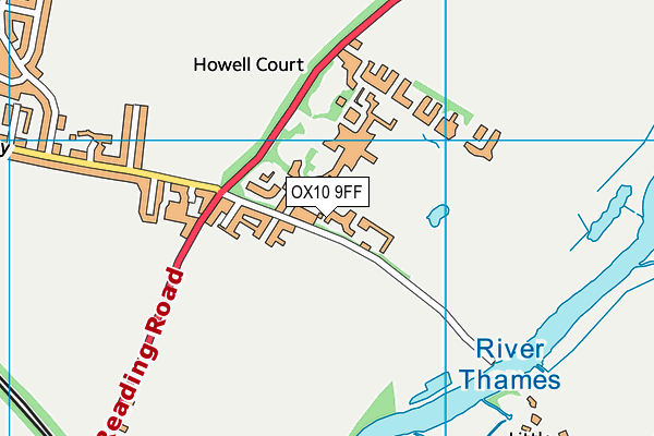 OX10 9FF map - OS VectorMap District (Ordnance Survey) OX10 9FF map - OS VectorMap District (Ordnance Survey)