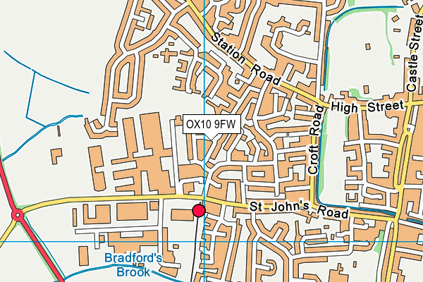 OX10 9FW map - OS VectorMap District (Ordnance Survey) OX10 9FW map - OS VectorMap District (Ordnance Survey)