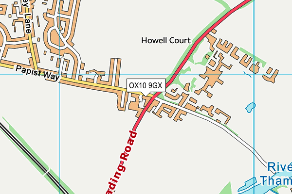 OX10 9GX map - OS VectorMap District (Ordnance Survey) OX10 9GX map - OS VectorMap District (Ordnance Survey)