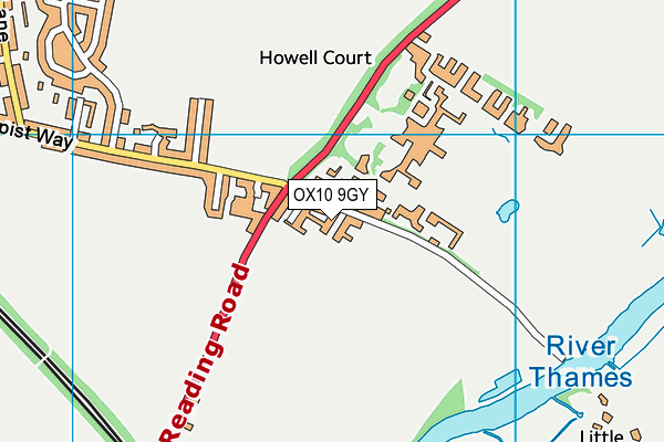 OX10 9GY map - OS VectorMap District (Ordnance Survey) OX10 9GY map - OS VectorMap District (Ordnance Survey)