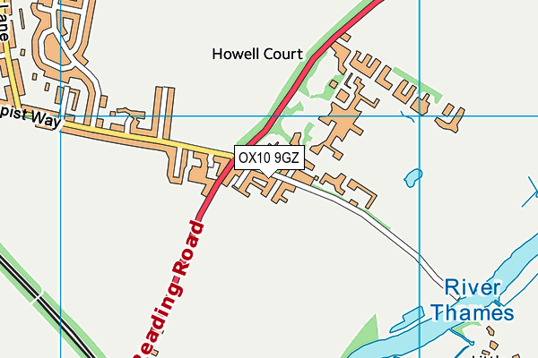 OX10 9GZ map - OS VectorMap District (Ordnance Survey) OX10 9GZ map - OS VectorMap District (Ordnance Survey)