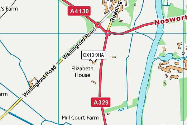 OX10 9HA map - OS VectorMap District (Ordnance Survey) OX10 9HA map - OS VectorMap District (Ordnance Survey)
