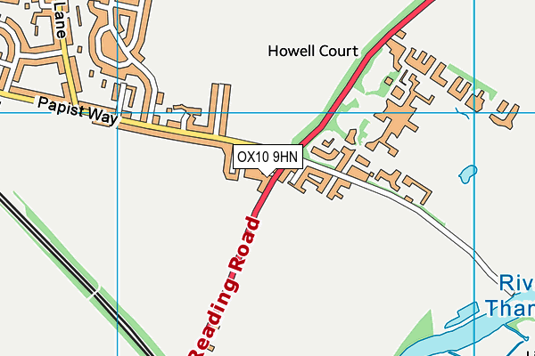 OX10 9HN map - OS VectorMap District (Ordnance Survey) OX10 9HN map - OS VectorMap District (Ordnance Survey)