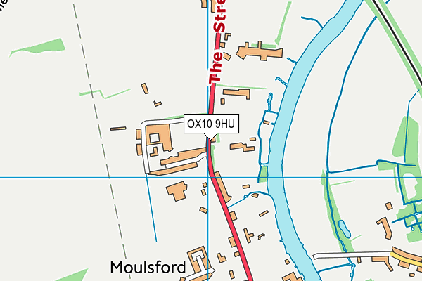 OX10 9HU map - OS VectorMap District (Ordnance Survey) OX10 9HU map - OS VectorMap District (Ordnance Survey)