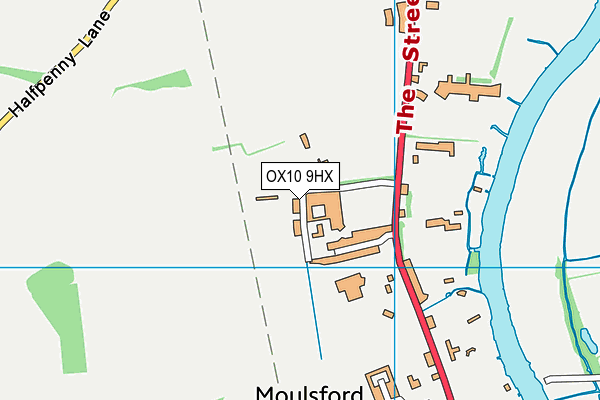 OX10 9HX map - OS VectorMap District (Ordnance Survey) OX10 9HX map - OS VectorMap District (Ordnance Survey)