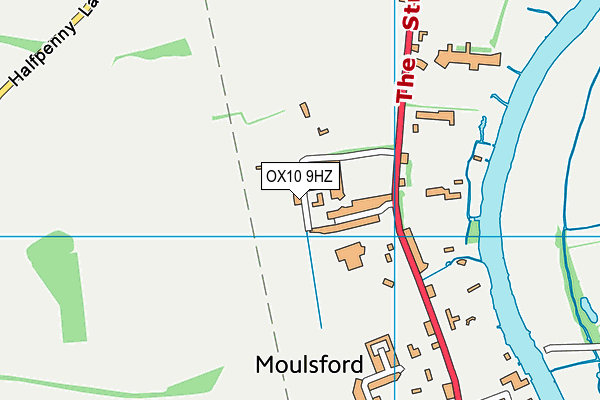 OX10 9HZ map - OS VectorMap District (Ordnance Survey) OX10 9HZ map - OS VectorMap District (Ordnance Survey)