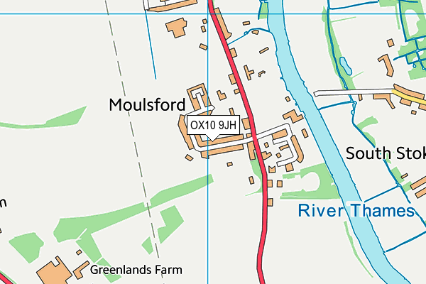 OX10 9JH map - OS VectorMap District (Ordnance Survey)