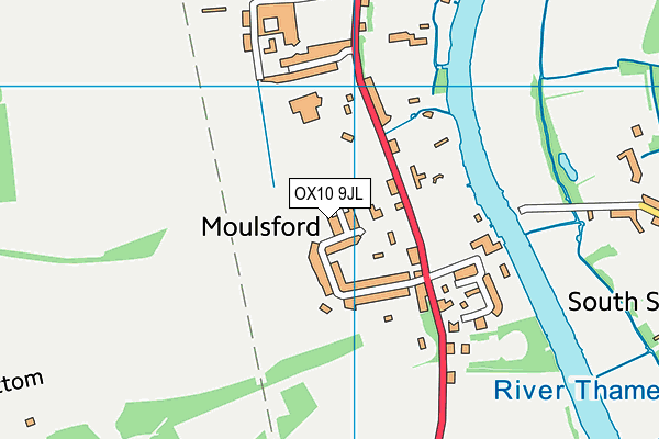 OX10 9JL map - OS VectorMap District (Ordnance Survey) OX10 9JL map - OS VectorMap District (Ordnance Survey)