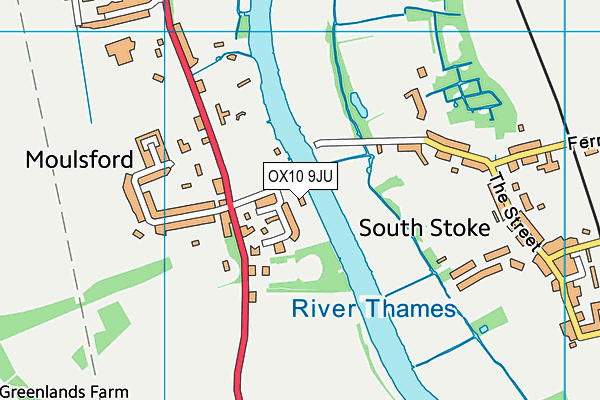 OX10 9JU map - OS VectorMap District (Ordnance Survey)