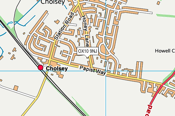 OX10 9NJ map - OS VectorMap District (Ordnance Survey) OX10 9NJ map - OS VectorMap District (Ordnance Survey)