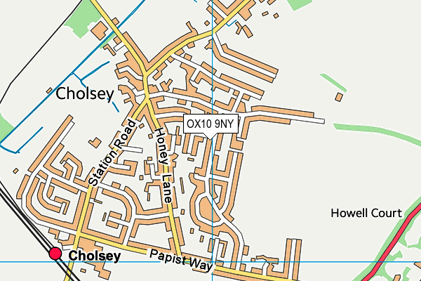OX10 9NY map - OS VectorMap District (Ordnance Survey) OX10 9NY map - OS VectorMap District (Ordnance Survey)