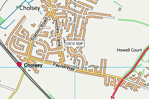 OX10 9QP map - OS VectorMap District (Ordnance Survey) OX10 9QP map - OS VectorMap District (Ordnance Survey)