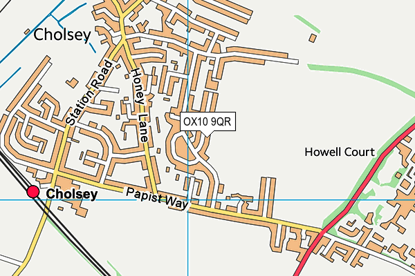 OX10 9QR map - OS VectorMap District (Ordnance Survey) OX10 9QR map - OS VectorMap District (Ordnance Survey)