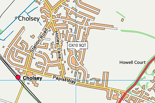 OX10 9QT map - OS VectorMap District (Ordnance Survey) OX10 9QT map - OS VectorMap District (Ordnance Survey)