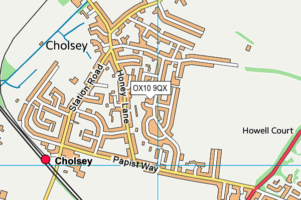 OX10 9QX map - OS VectorMap District (Ordnance Survey) OX10 9QX map - OS VectorMap District (Ordnance Survey)