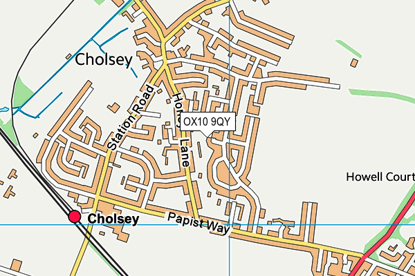 OX10 9QY map - OS VectorMap District (Ordnance Survey) OX10 9QY map - OS VectorMap District (Ordnance Survey)