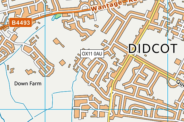 OX11 0AU map - OS VectorMap District (Ordnance Survey) OX11 0AU map - OS VectorMap District (Ordnance Survey)