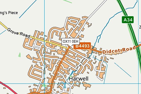 OX11 0EH map - OS VectorMap District (Ordnance Survey) OX11 0EH map - OS VectorMap District (Ordnance Survey)