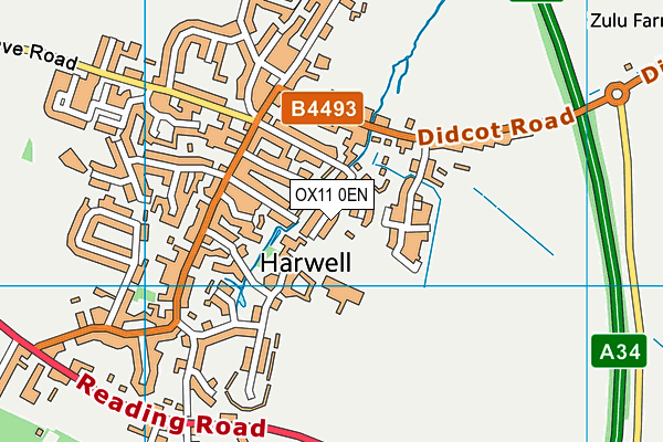 OX11 0EN map - OS VectorMap District (Ordnance Survey) OX11 0EN map - OS VectorMap District (Ordnance Survey)