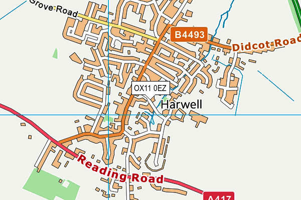 OX11 0EZ map - OS VectorMap District (Ordnance Survey) OX11 0EZ map - OS VectorMap District (Ordnance Survey)