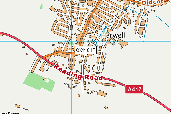 OX11 0HF map - OS VectorMap District (Ordnance Survey) OX11 0HF map - OS VectorMap District (Ordnance Survey)