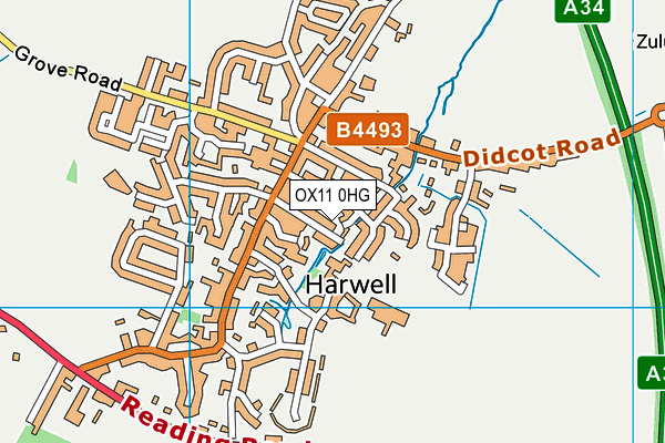 OX11 0HG map - OS VectorMap District (Ordnance Survey) OX11 0HG map - OS VectorMap District (Ordnance Survey)