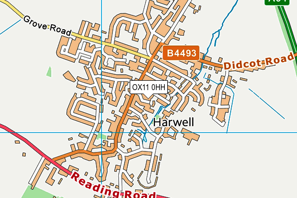 OX11 0HH map - OS VectorMap District (Ordnance Survey) OX11 0HH map - OS VectorMap District (Ordnance Survey)