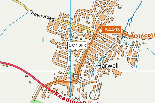 OX11 0HR map - OS VectorMap District (Ordnance Survey) OX11 0HR map - OS VectorMap District (Ordnance Survey)