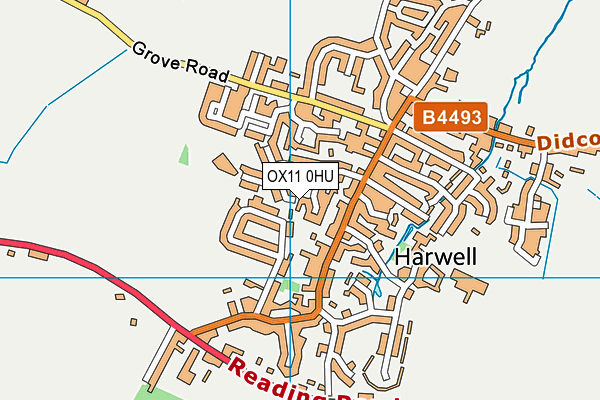 OX11 0HU map - OS VectorMap District (Ordnance Survey) OX11 0HU map - OS VectorMap District (Ordnance Survey)