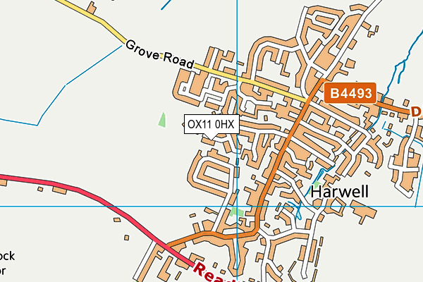 OX11 0HX map - OS VectorMap District (Ordnance Survey) OX11 0HX map - OS VectorMap District (Ordnance Survey)