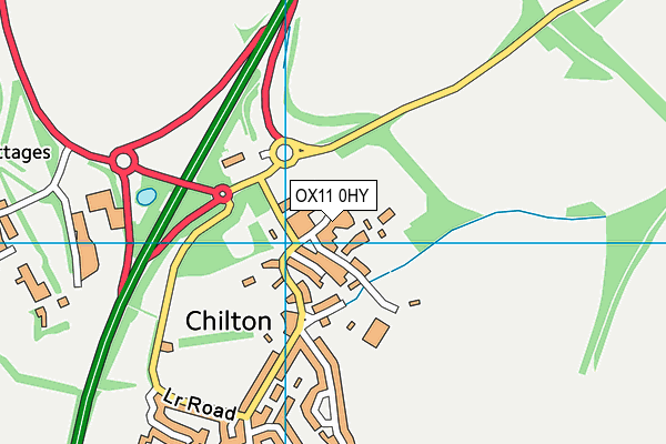 OX11 0HY map - OS VectorMap District (Ordnance Survey) OX11 0HY map - OS VectorMap District (Ordnance Survey)