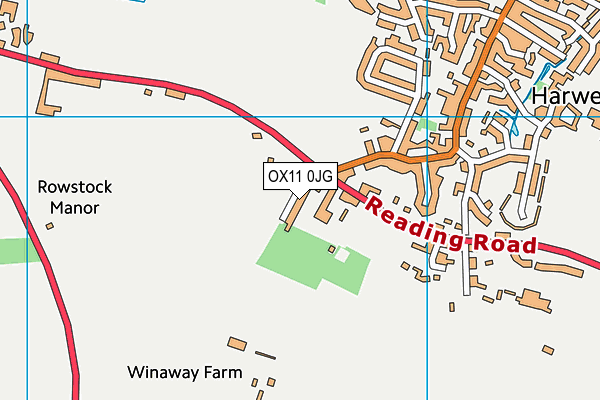 OX11 0JG map - OS VectorMap District (Ordnance Survey)