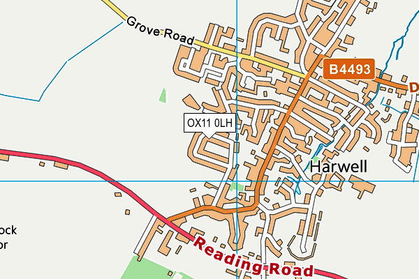 OX11 0LH map - OS VectorMap District (Ordnance Survey) OX11 0LH map - OS VectorMap District (Ordnance Survey)