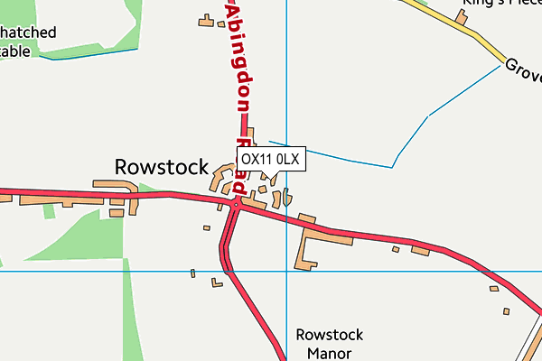 OX11 0LX map - OS VectorMap District (Ordnance Survey)