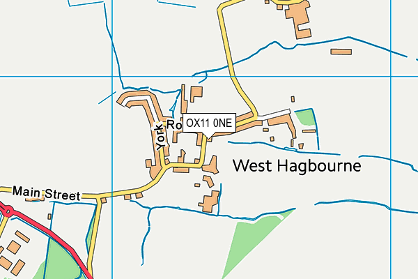 OX11 0NE map - OS VectorMap District (Ordnance Survey)