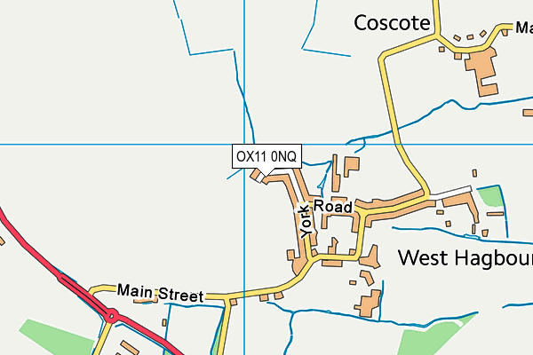 OX11 0NQ map - OS VectorMap District (Ordnance Survey)