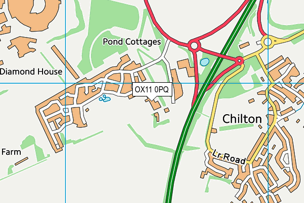 OX11 0PQ map - OS VectorMap District (Ordnance Survey) OX11 0PQ map - OS VectorMap District (Ordnance Survey)