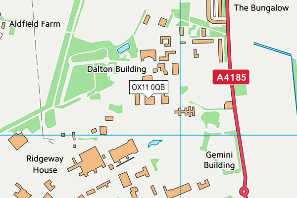 OX11 0QB map - OS VectorMap District (Ordnance Survey) OX11 0QB map - OS VectorMap District (Ordnance Survey)